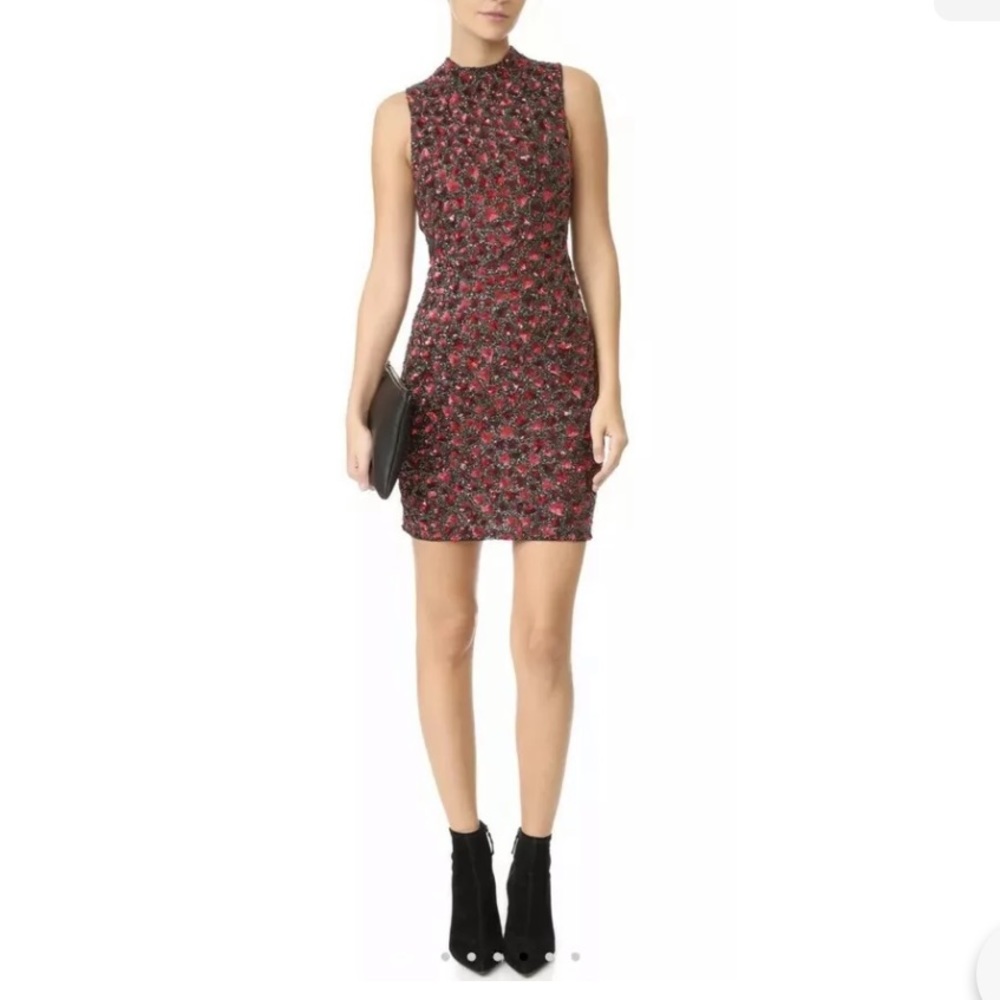 Alice & Olivia Rosalee Embellished Sheath Dress